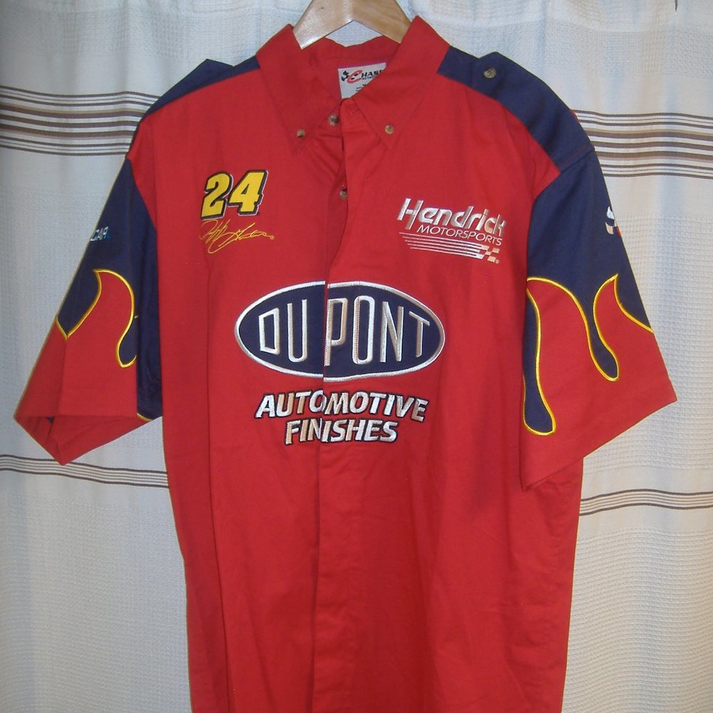 JEFF GORDON NASCAR  EMBROIDERED SHOP SHIRT